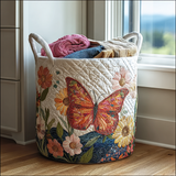 Coș de rufe matlasat - ropte colorat — imagine 1