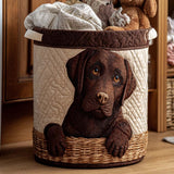 Coș de rufe matlasat – Imprimeu animal dulce — imagine 1
