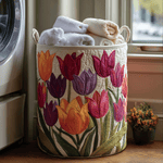Coș de rufe matlasat - Tulip — imagine 1
