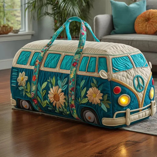 Geantă de călătorie matlasată - Hippie van — imagine 1