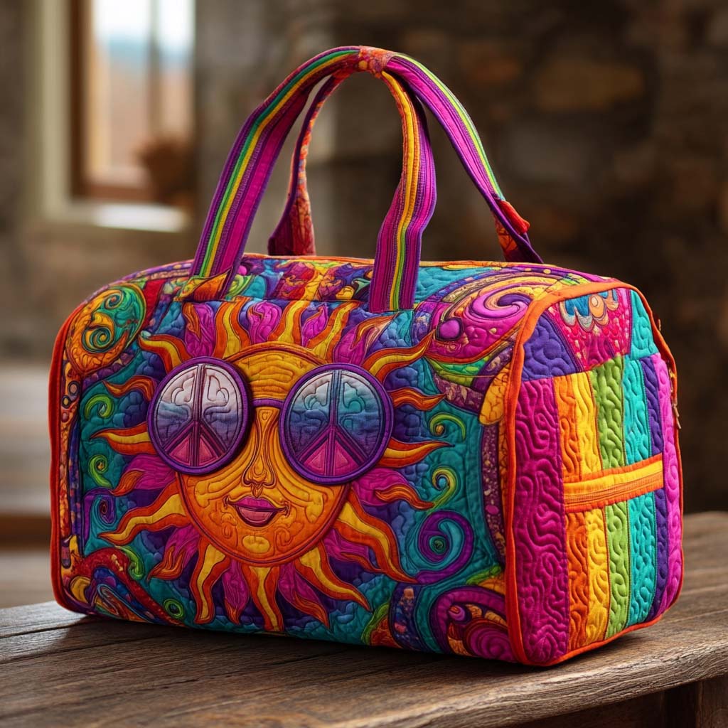 Geantă de călătorie matlasată - Ziua Hippie — imagine 1