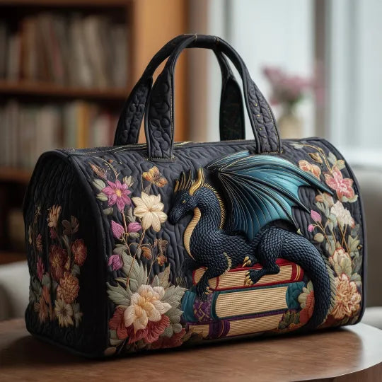 Geantă de călătorie matlasată - Dragon literar — imagine 1
