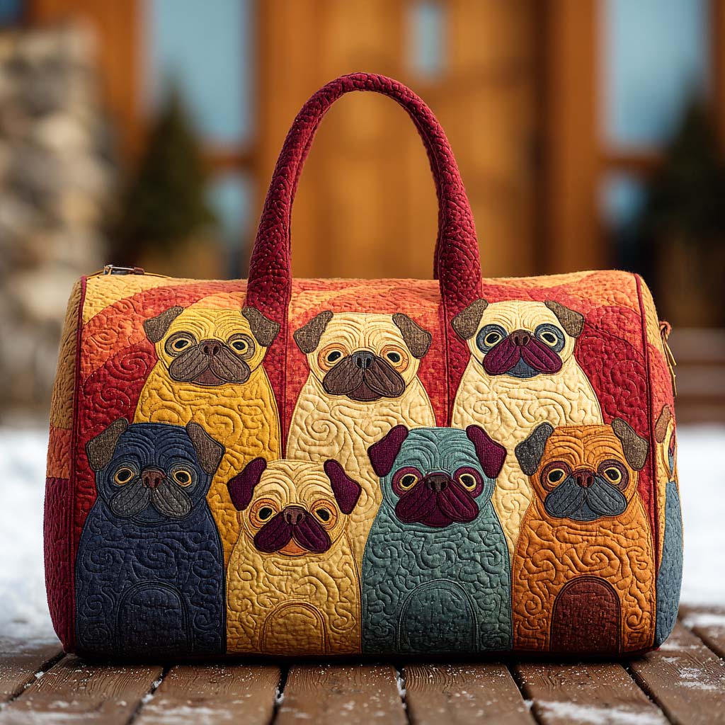 Geantă de călătorie matlasată - Puffy pug — imagine 1