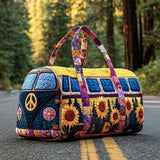 Geantă de călătorie matlasată - autobuz hippie colorat — imagine 1