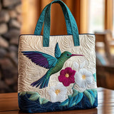 Melody - geantă matlasată, colibri și floare — imagine 1