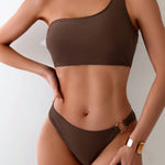 Vară - bikini pe un umăr cu inel — imagine 4