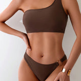 Vară - bikini pe un umăr cu inel — imagine 4