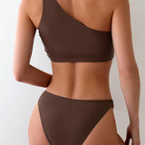 Vară - bikini pe un umăr cu inel — imagine 5