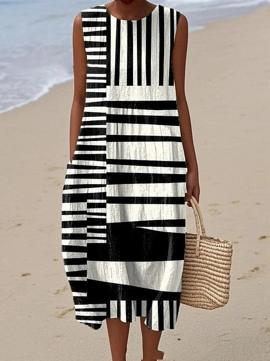 Rochie grafică elegantă de vară — imagine 2