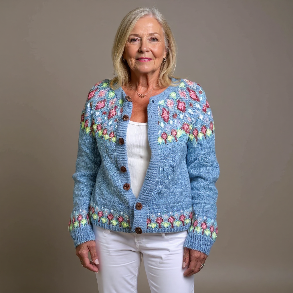 Tabitha - cardigan islandez retro — imagine 1