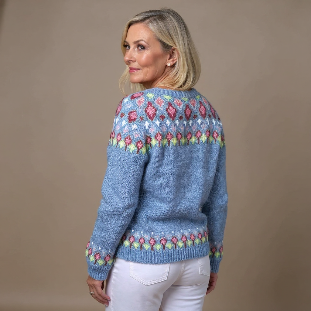 Tabitha - cardigan islandez retro — imagine 3