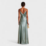 Tara - rochie lungă din satin — imagine 2