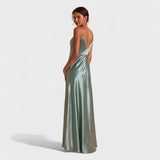 Tara - rochie lungă din satin — imagine 4