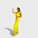Tara - rochie de flamenco neon — imagine 3
