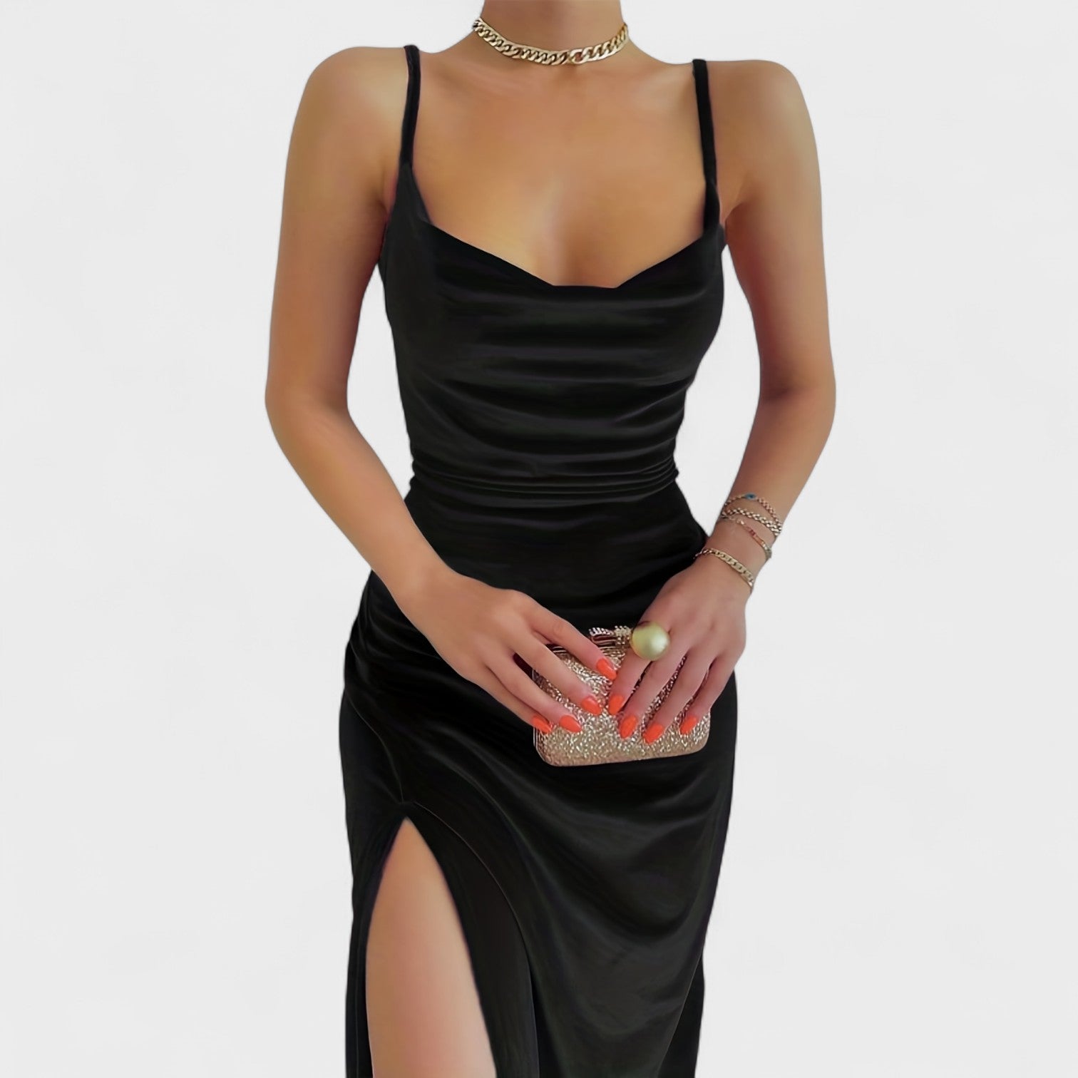 Taylor - rochie de catifea cu crăpătură — imagine 8