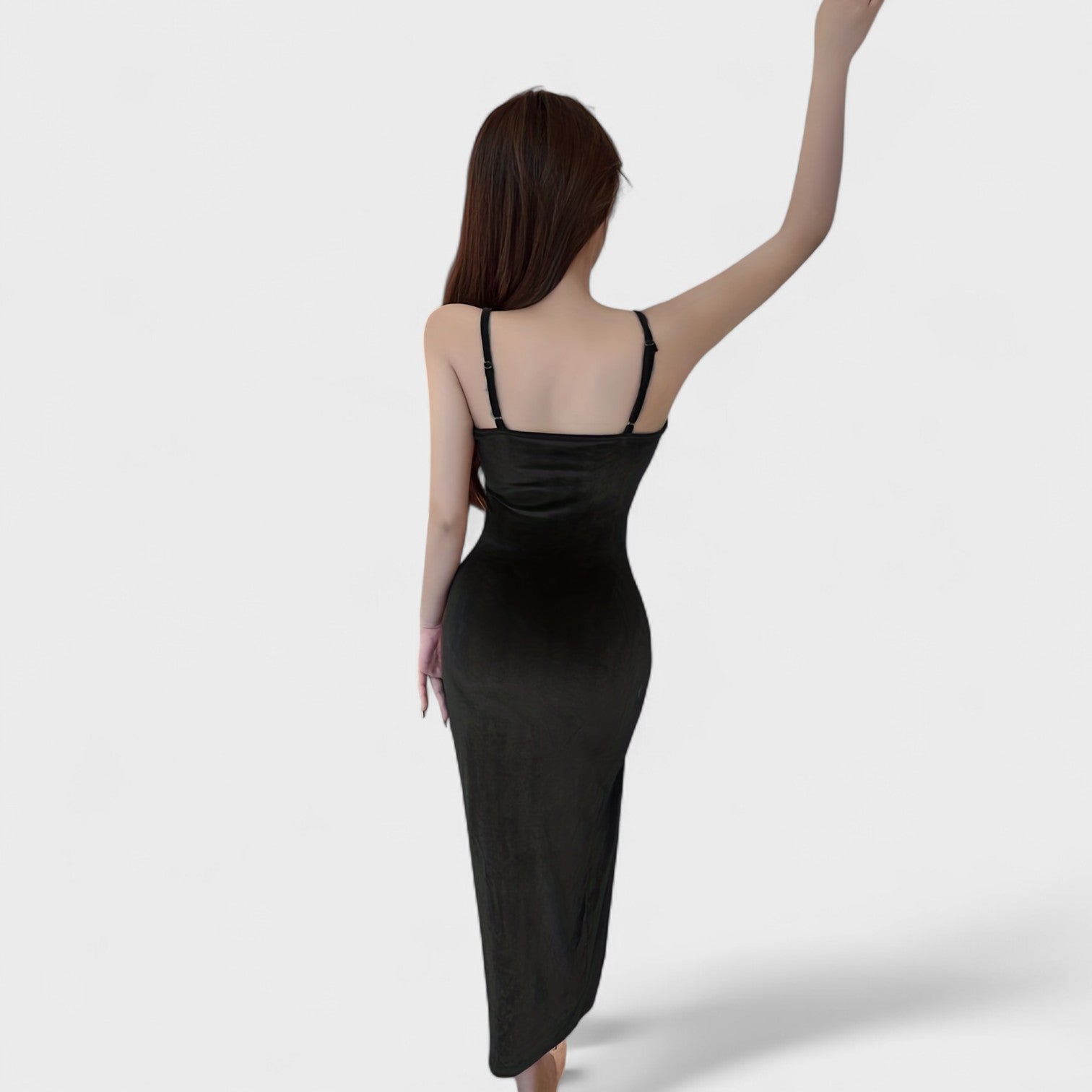 Taylor - rochie de catifea cu crăpătură — imagine 10