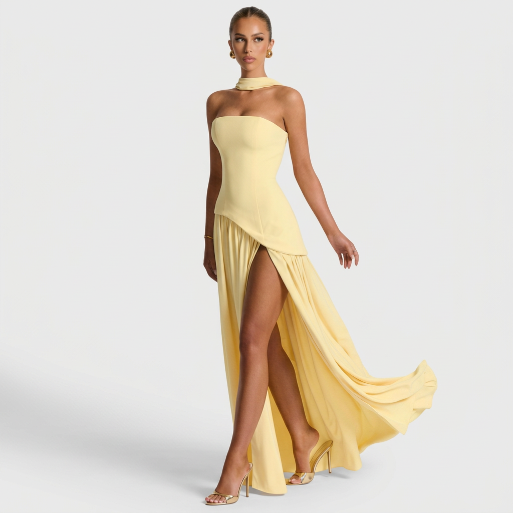 Tracy - rochie lungă sofisticată — imagine 1
