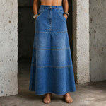 Tracy - fustă midi din denim — imagine 1