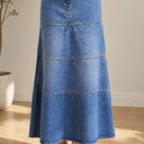 Tracy - fustă midi din denim — imagine 3