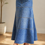 Tracy - fustă midi din denim — imagine 4
