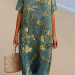 Rochie florală Tracy în verde turcoaz — imagine 2