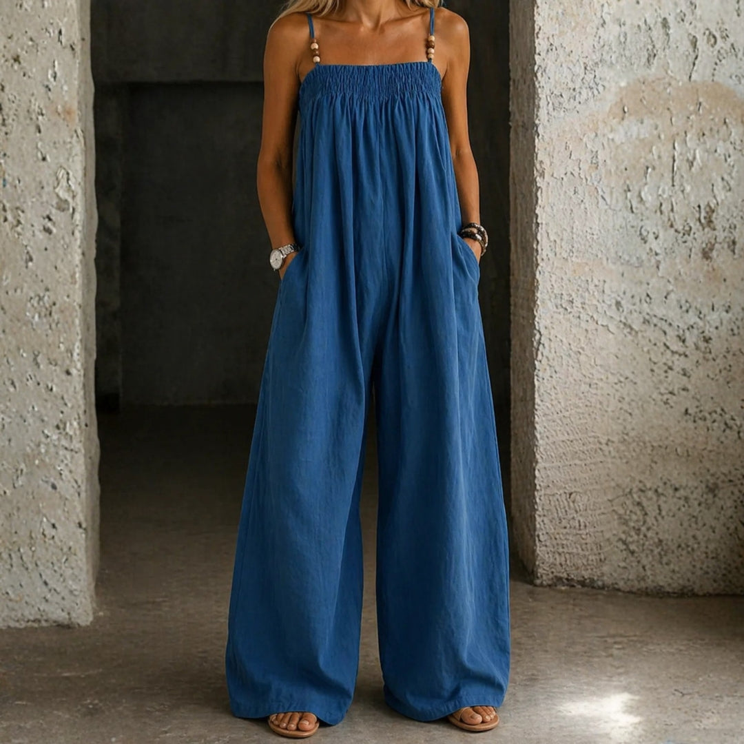 Valentina - salopetă din denim cu croi larg — imagine 1