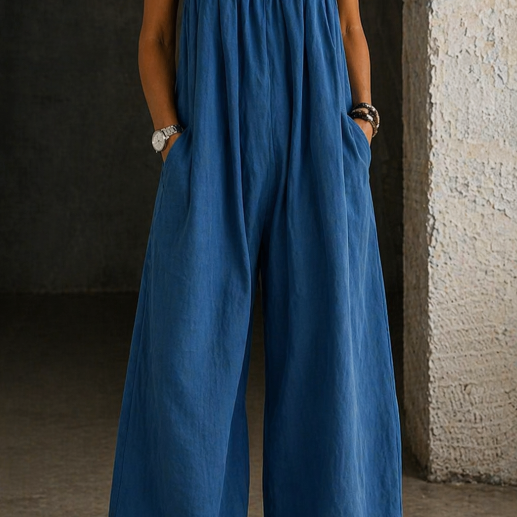 Valentina - salopetă din denim cu croi larg — imagine 2
