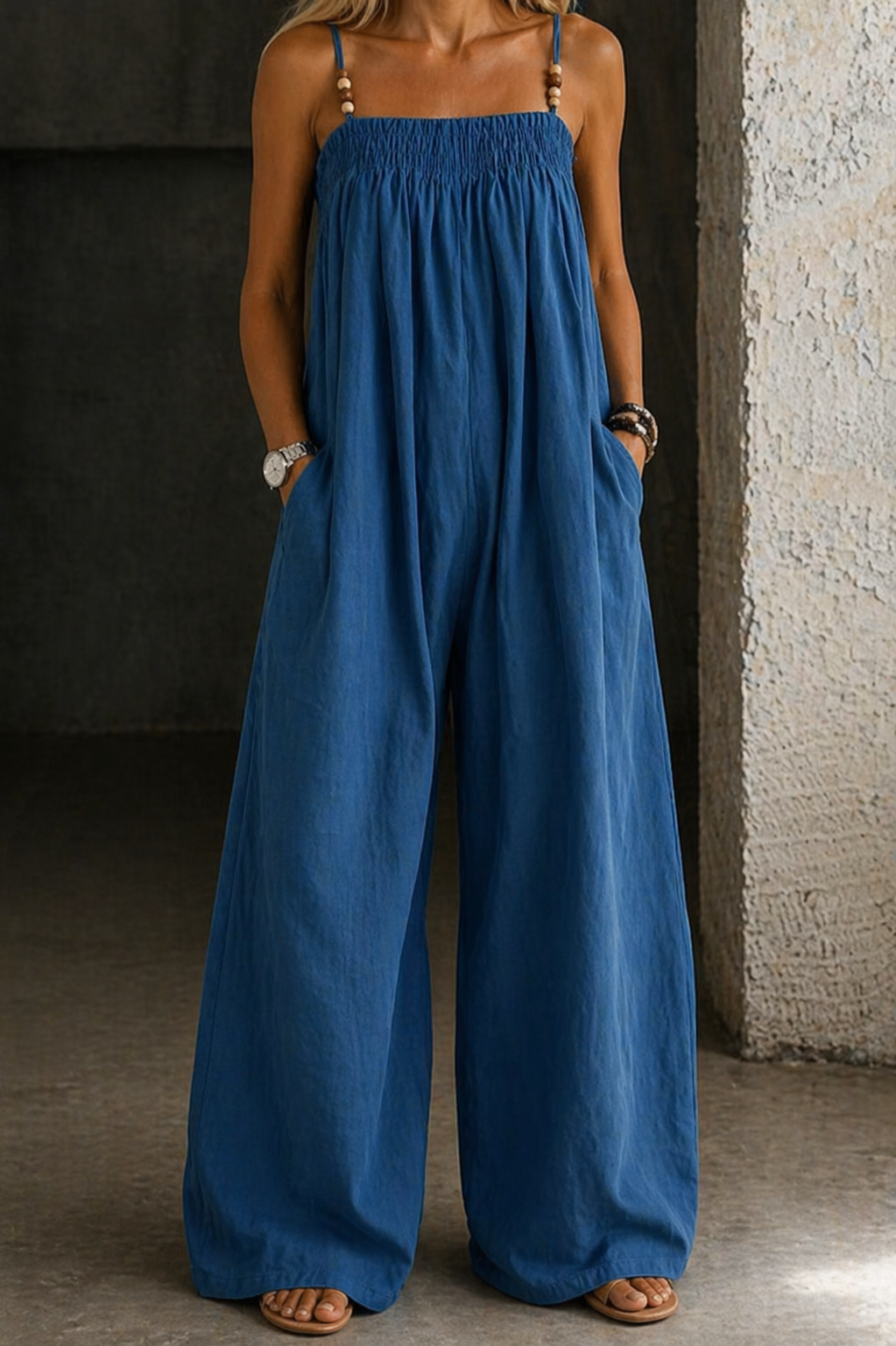 Valentina - salopetă din denim cu croi larg — imagine 2