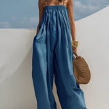 Valentina - salopetă din denim cu croi larg — imagine 7