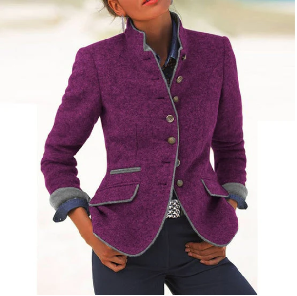 Valeria – cardigan elegant cu guler înalt — imagine 6