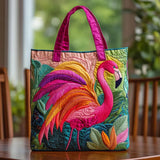 Melody - geantă matlasată, flamingo curcubeu — imagine 1
