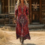 Vanessa - rochie casual cu mânecă lungă, cu inspirație retro — imagine 1