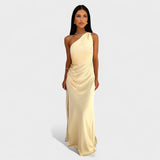 Veronica - rochie lungă din satin — imagine 2