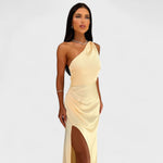 Veronica - rochie lungă din satin — imagine 6