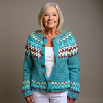 Victoria - cardigan islandez retro — imagine 1