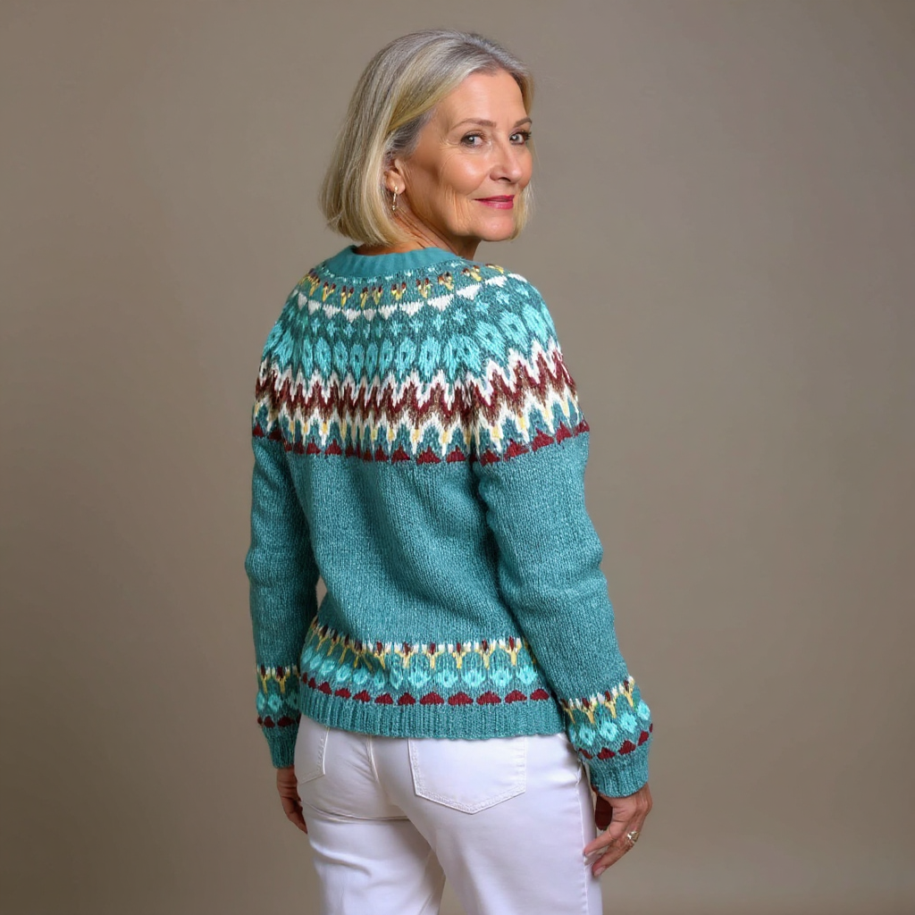 Victoria - cardigan islandez retro — imagine 3