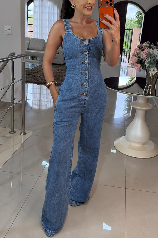 Violet - salopetă din denim — imagine 3