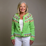 Violet - cardigan islandez retro — imagine 1