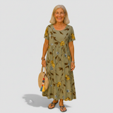 Vivian - rochie maxi cu imprimeu floral — imagine 1