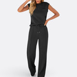 Wendy - set casual din material moale pentru casă — imagine 1