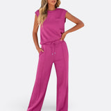 Wendy - set casual din material moale pentru casă — imagine 3