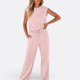 Wendy - set casual din material moale pentru casă — imagine 5
