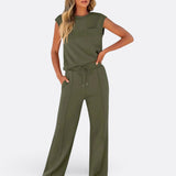 Wendy - set casual din material moale pentru casă — imagine 6