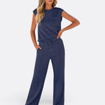 Wendy - set casual din material moale pentru casă — imagine 7