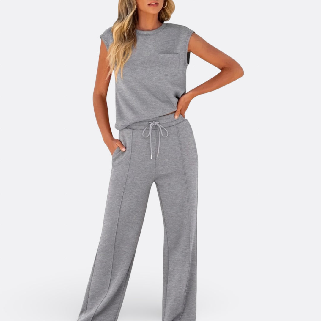 Wendy - set casual din material moale pentru casă — imagine 8