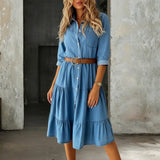 Rochie din denim Willow, casual chic — imagine 1