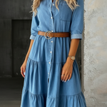 Rochie din denim Willow, casual chic — imagine 2