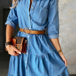 Rochie din denim Willow, casual chic — imagine 3