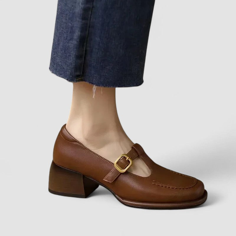 Pantofi Mary Jane cu șiretură în T Zoe — imagine 3