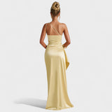 Rochie asimetrică din satin Zoey — imagine 7